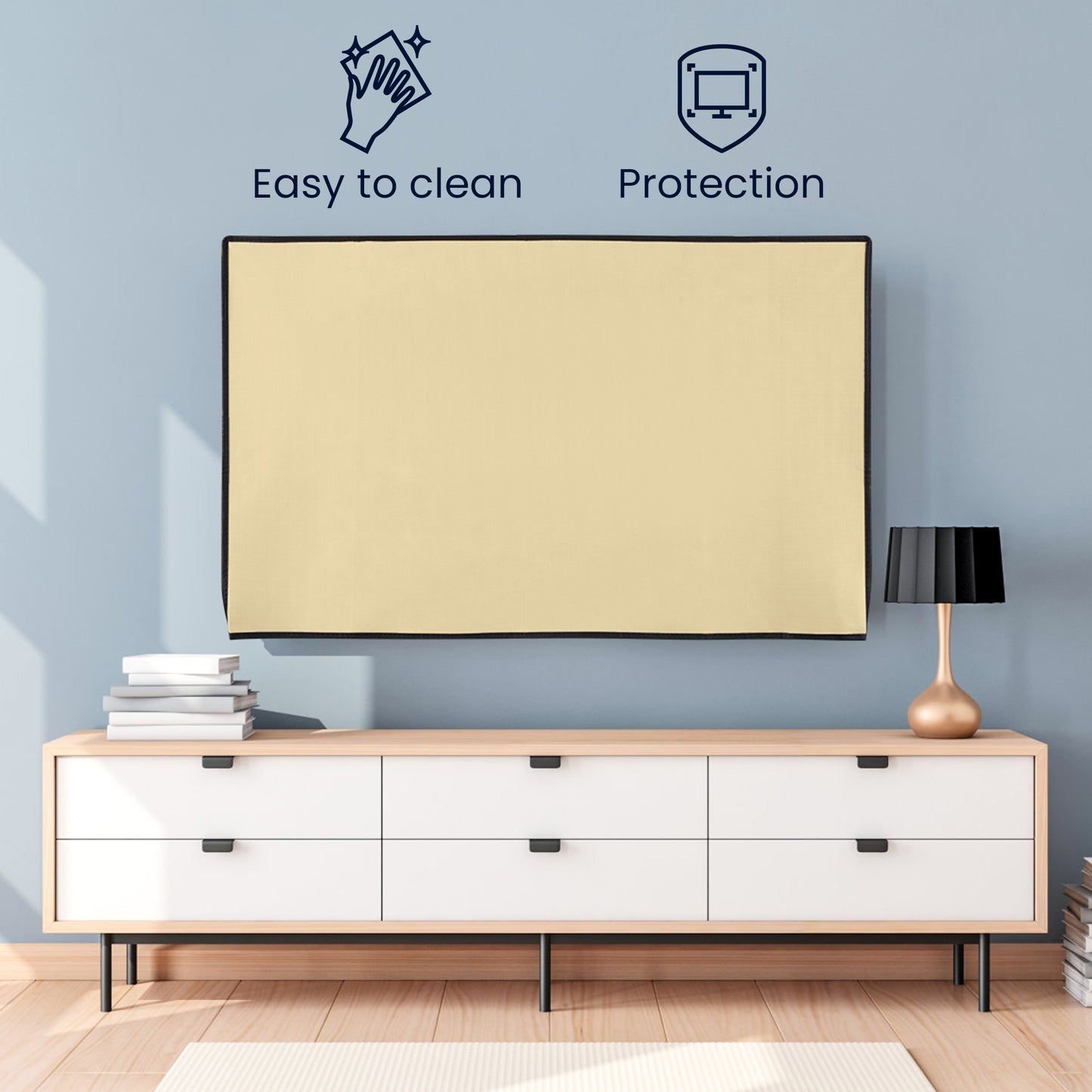 kwmobile 65" TV Cover Indoor Television Sleeve Screen Protector Cover TV Screen Dust Cover TV Cover