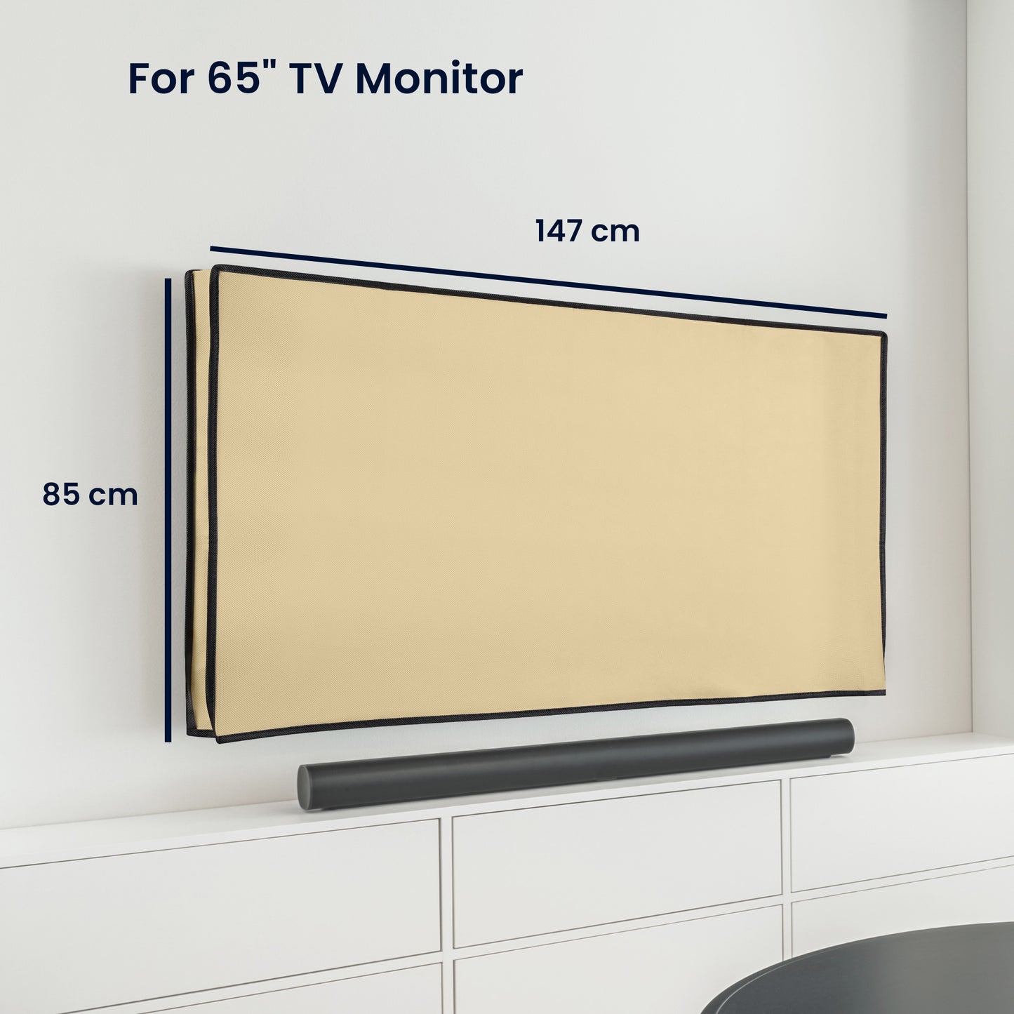 kwmobile 65" TV Cover Indoor Television Sleeve Screen Protector Cover TV Screen Dust Cover TV Cover