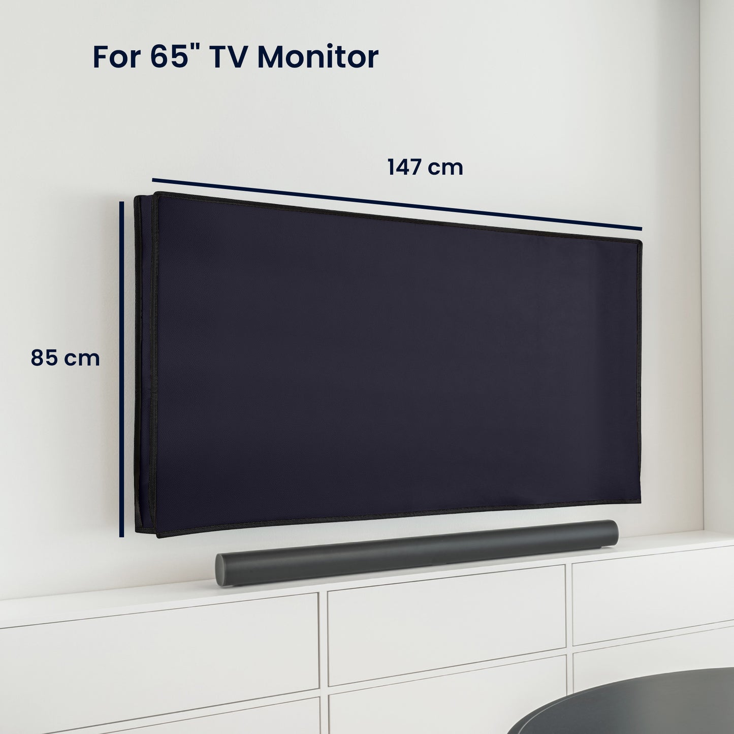 kwmobile 65" TV Cover Indoor Television Sleeve Screen Protector Cover TV Screen Dust Cover TV Cover