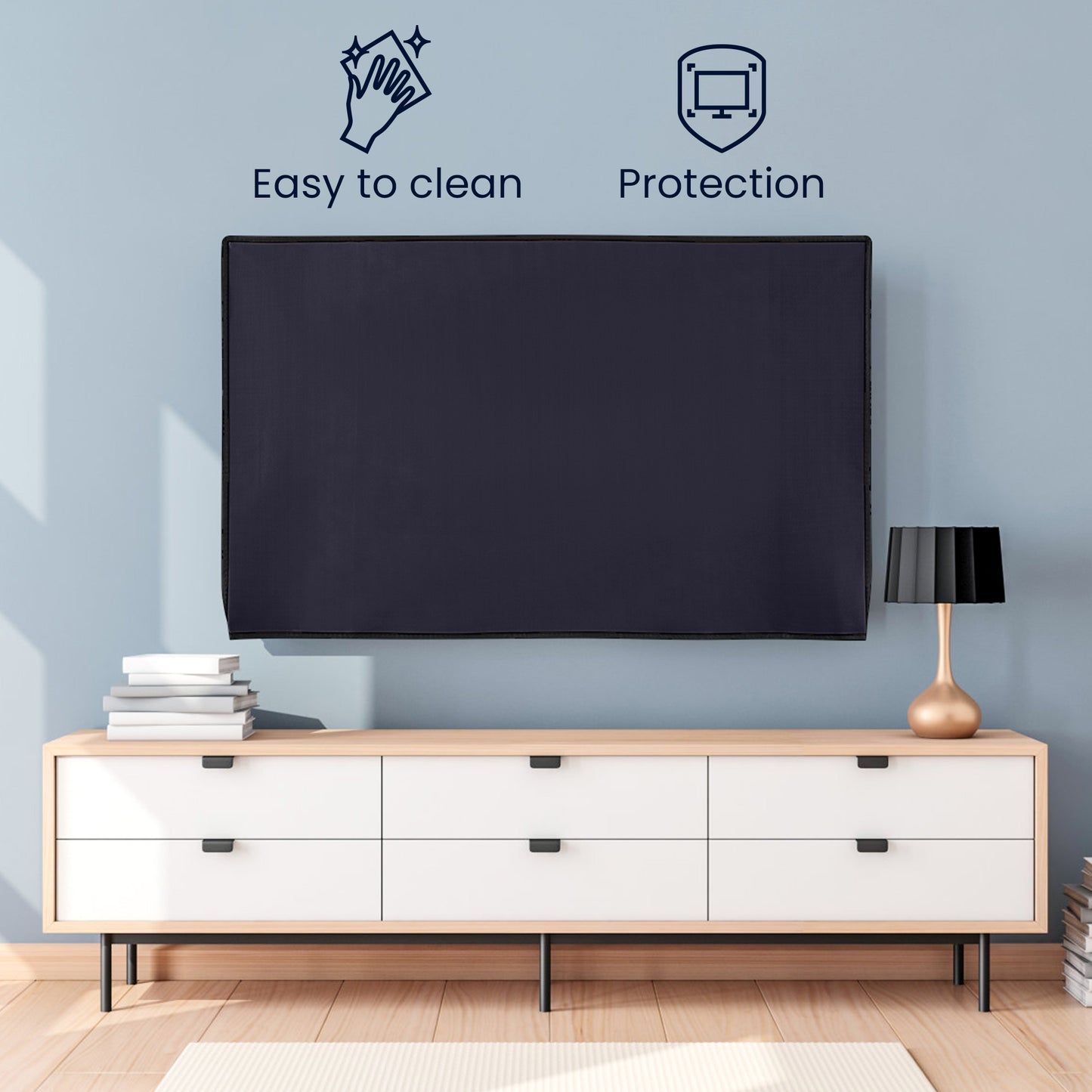 kwmobile 65" TV Cover Indoor Television Sleeve Screen Protector Cover TV Screen Dust Cover TV Cover