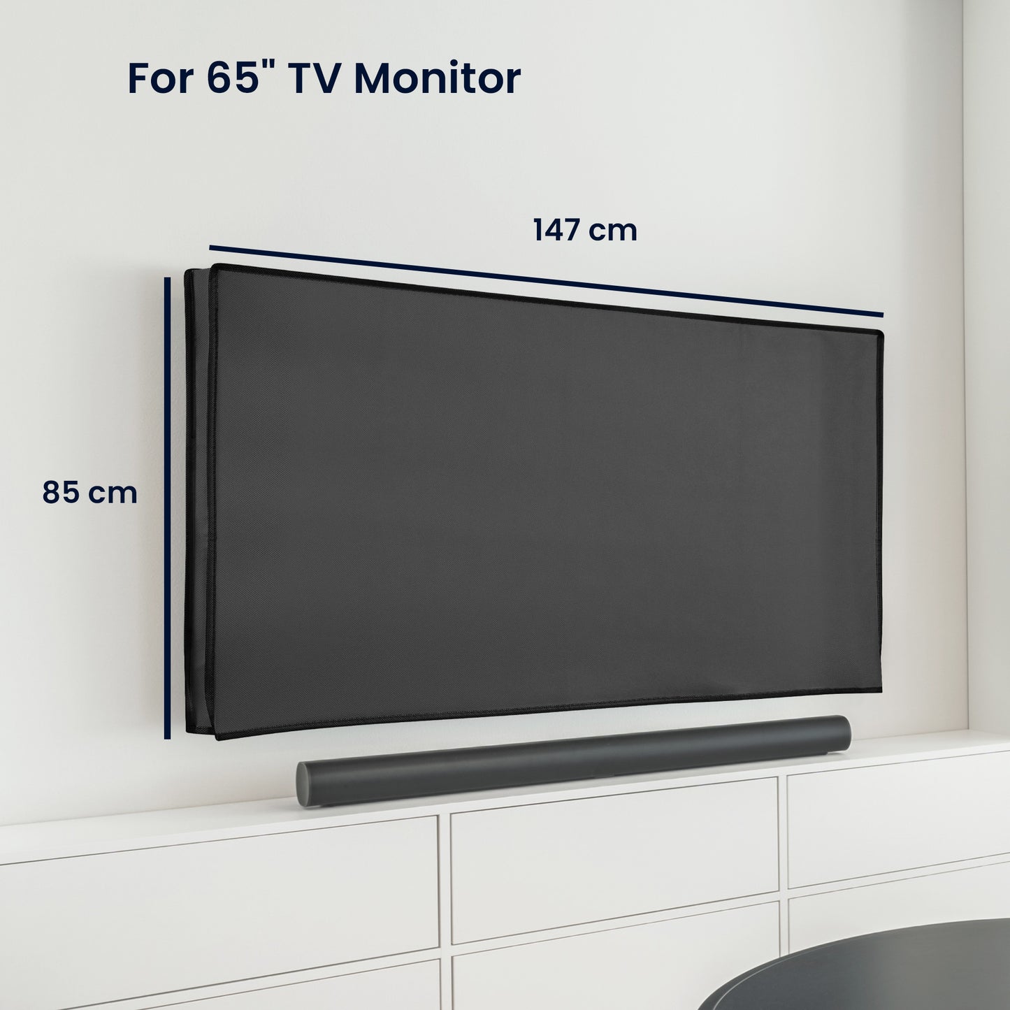 kwmobile 65" TV Cover Indoor Television Sleeve Screen Protector Cover TV Screen Dust Cover TV Cover