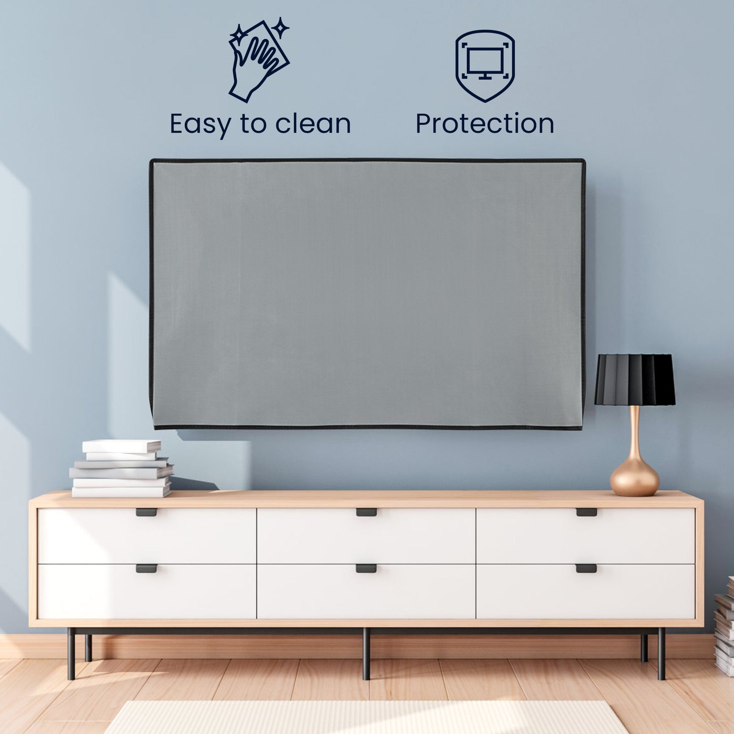 kwmobile 65" TV Cover Indoor Television Sleeve Screen Protector Cover TV Screen Dust Cover TV Cover