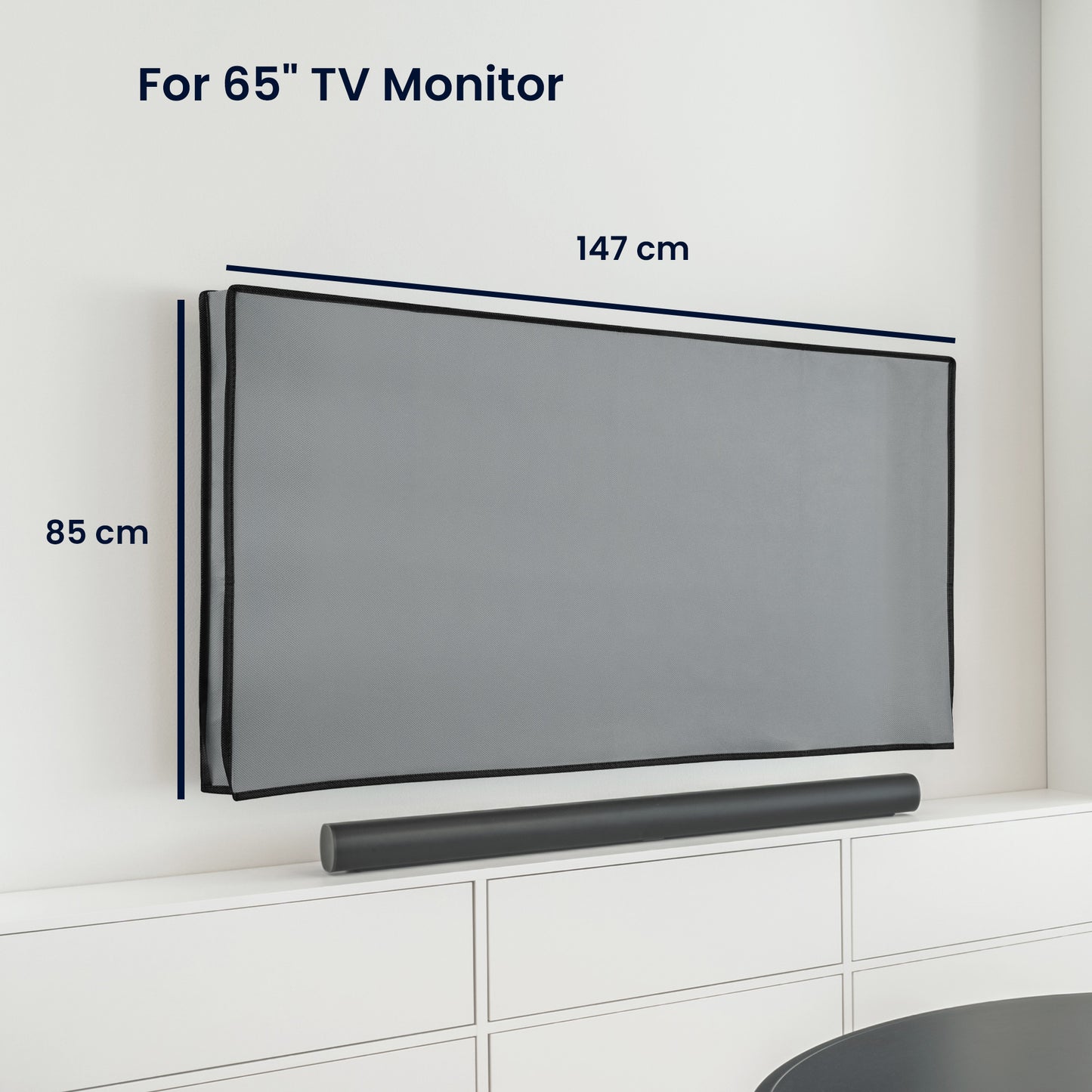 kwmobile 65" TV Cover Indoor Television Sleeve Screen Protector Cover TV Screen Dust Cover TV Cover