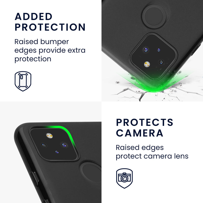 kwmobile Google Pixel 5 Case - Wireless Charging - Protective Cover