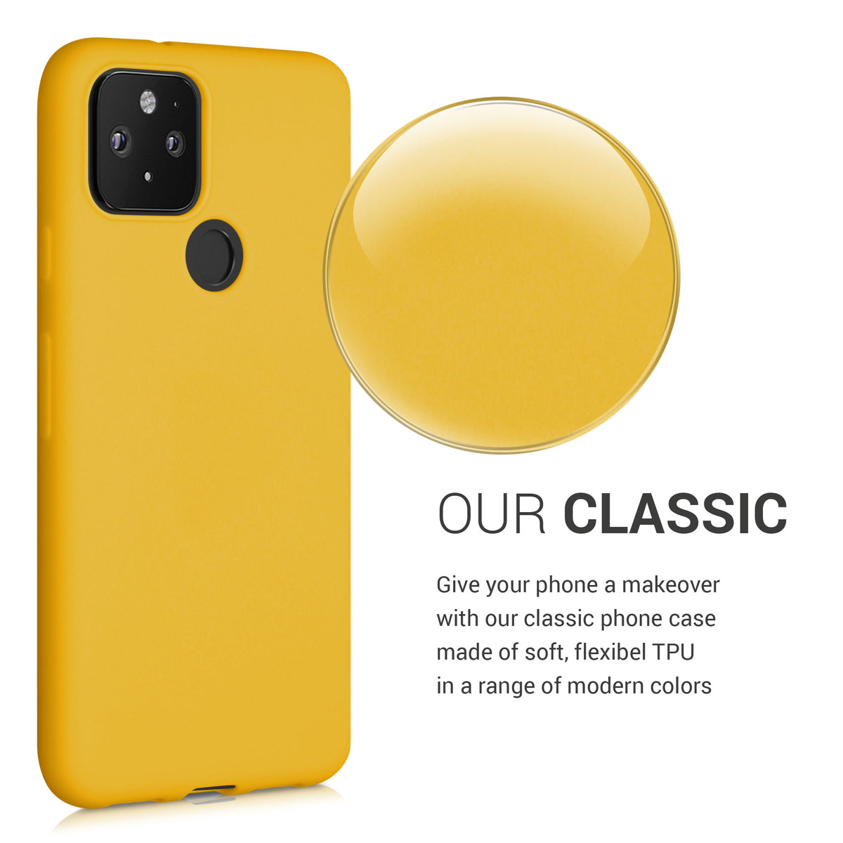kwmobile Google Pixel 5 Case - Wireless Charging - Protective Cover