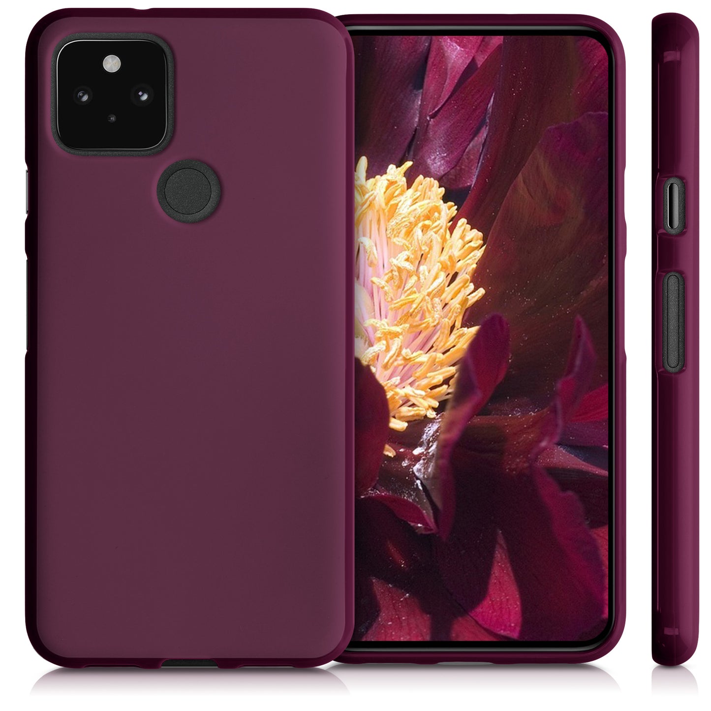 kwmobile Google Pixel 5 Case - Wireless Charging - Protective Cover