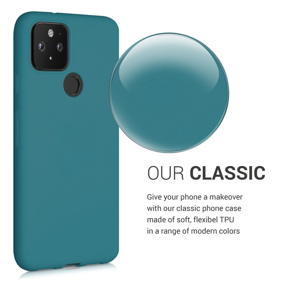 kwmobile Google Pixel 5 Case - Wireless Charging - Protective Cover
