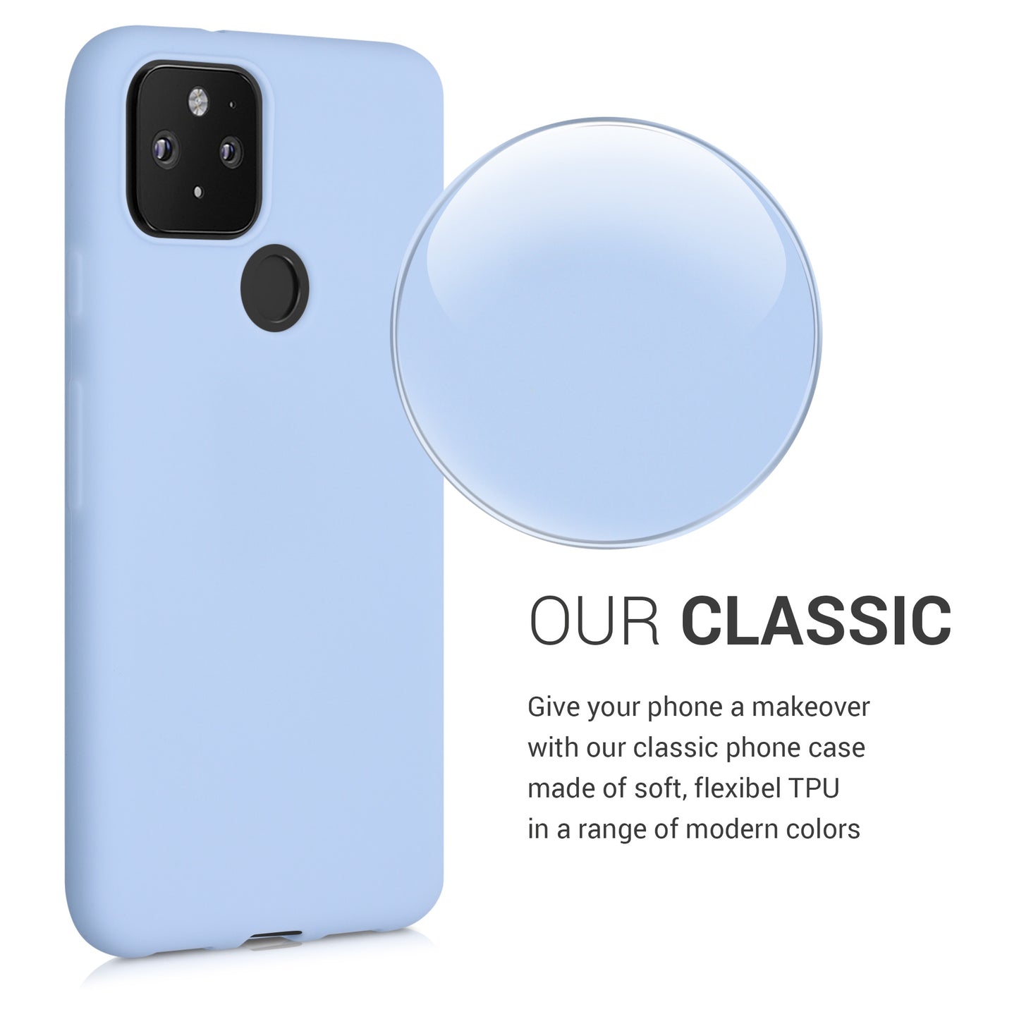 kwmobile Google Pixel 5 Case - Wireless Charging - Protective Cover