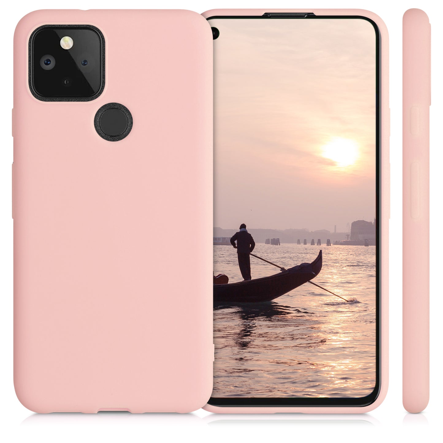kwmobile Google Pixel 5 Case - Wireless Charging - Protective Cover