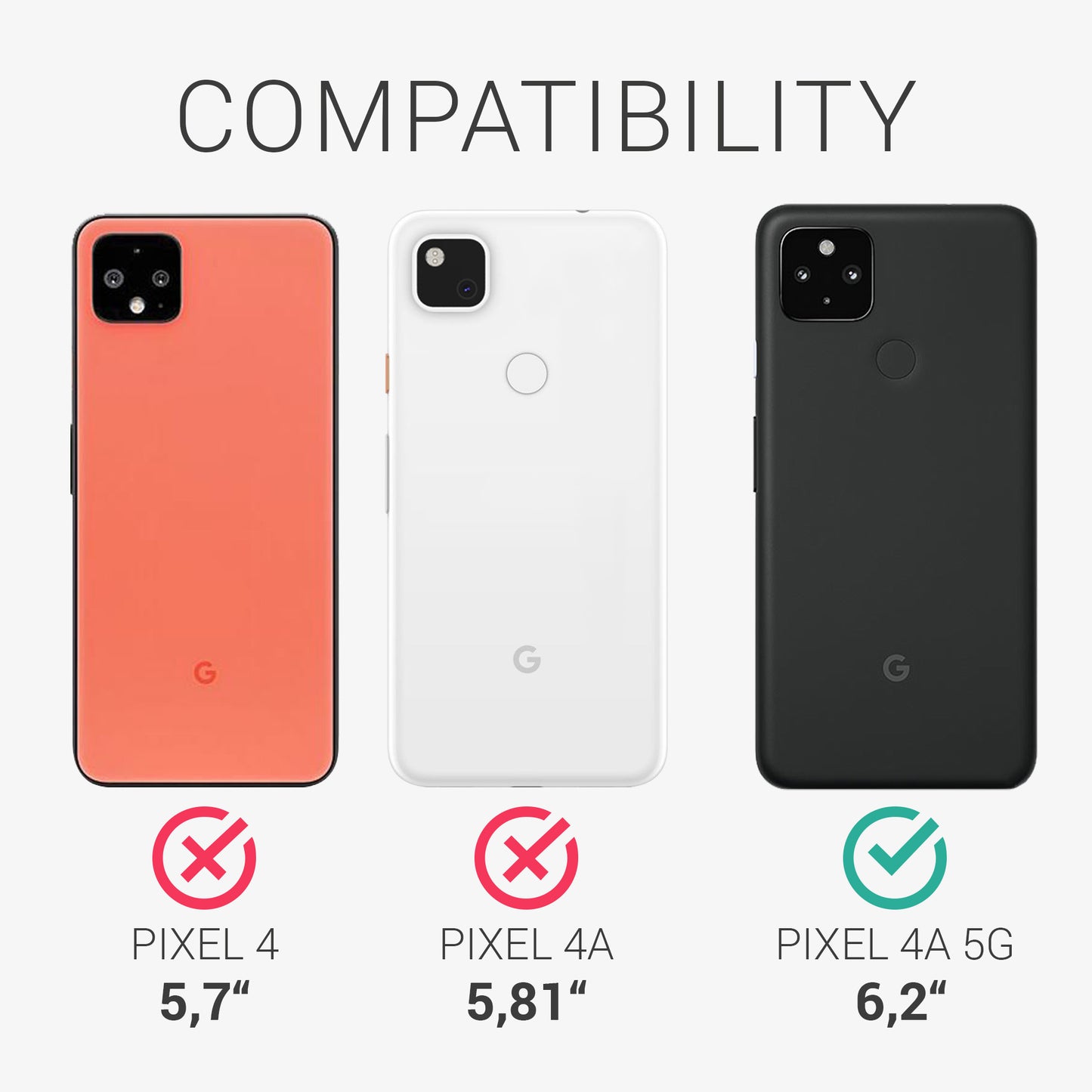 kwmobile Phone Case for Google Pixel 4a 5G