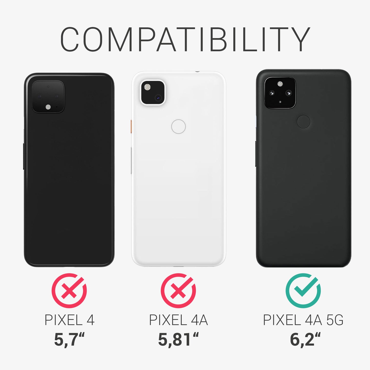 kwmobile Phone Case for Google Pixel 4a 5G