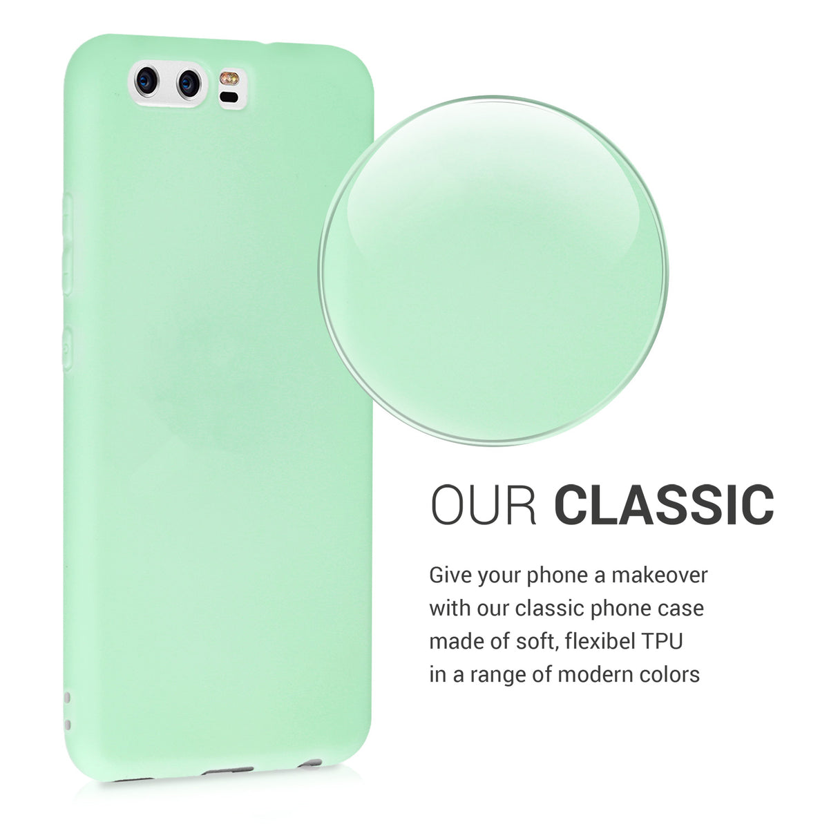 kwmobile Phone Case for Huawei P10 Cover Protective Case Wireless Charging