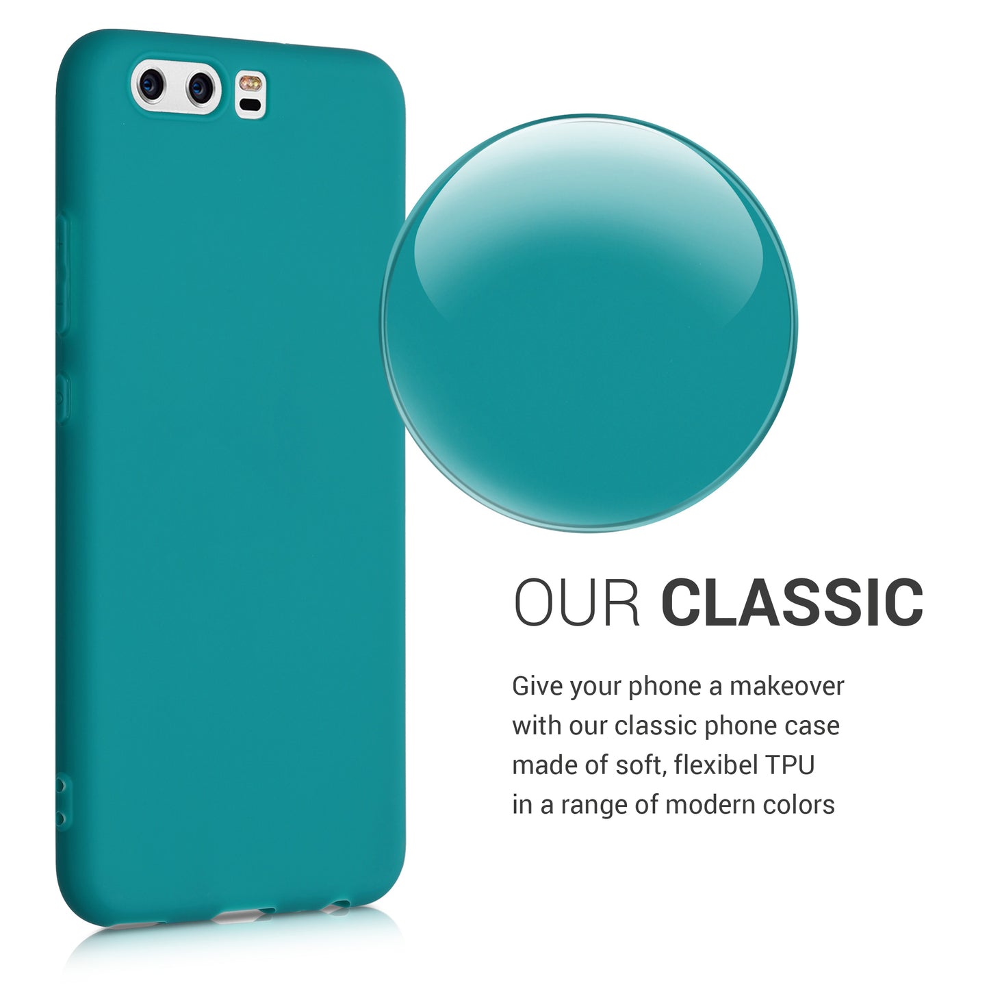 kwmobile Phone Case for Huawei P10 Cover Protective Case Wireless Charging