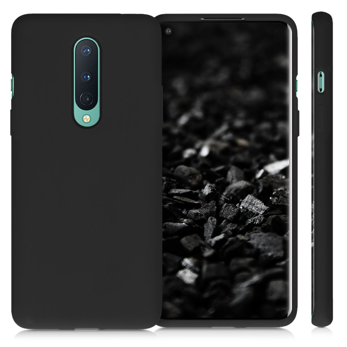 kwmobile Phone Case for OnePlus 8 (2020) Cover - Silicone Case - Wireless Charging - Protective Cover