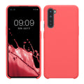 kwmobile Handyhülle für OnePlus Nord Hülle - Case Silikon - Kabelloses Laden - Schutzhülle Cover in Neon Koralle Neon Koralle  