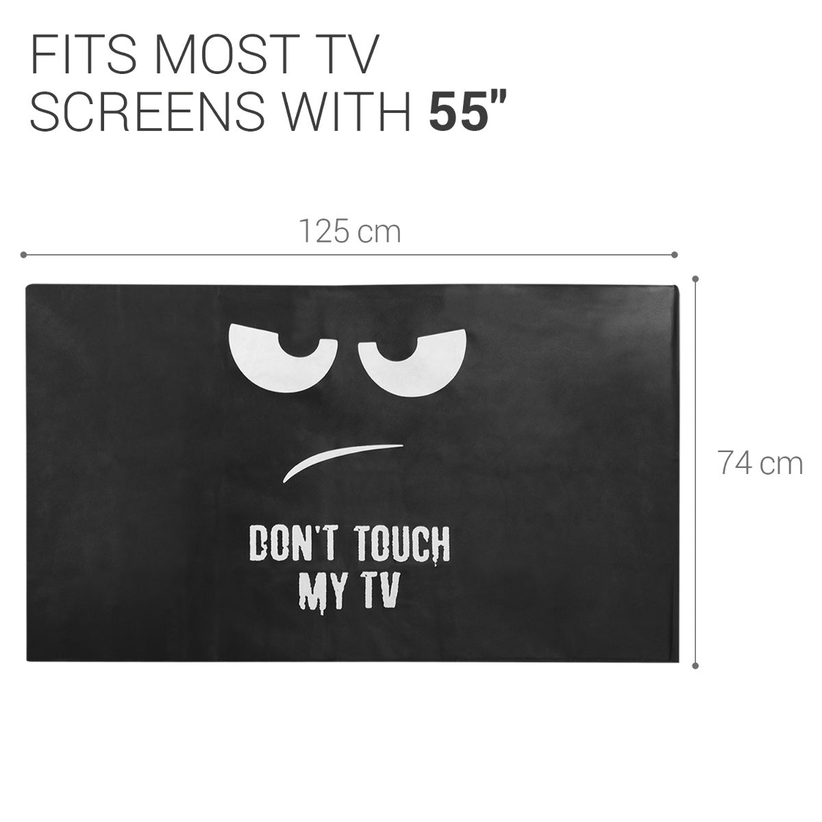 kwmobile 55" TV Cover Indoor Television Sleeve Screen Protector Cover TV Screen Dust Cover TV Cover
