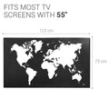 kwmobile 55" TV Cover Indoor Television Sleeve Screen Protector Cover TV Screen Dust Cover TV Cover