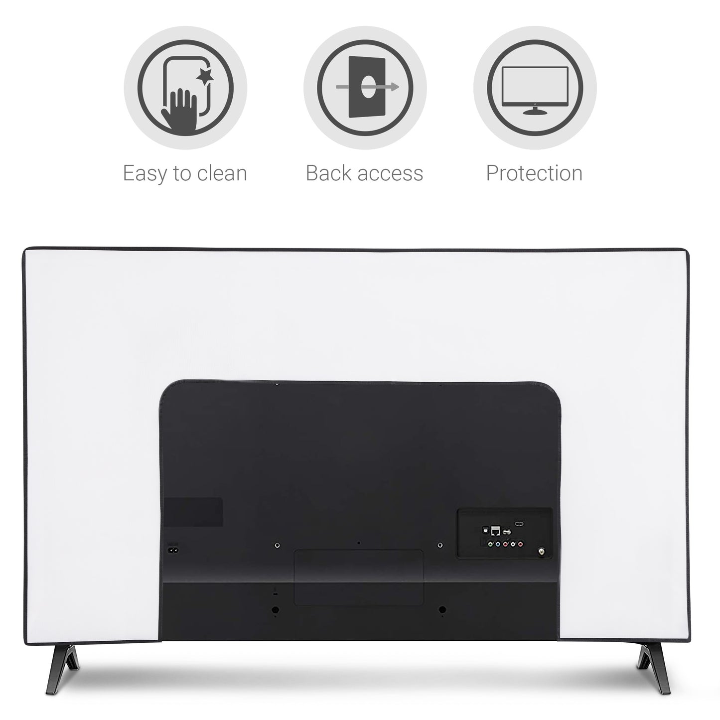 kwmobile 55" TV Cover Indoor Television Sleeve Screen Protector Cover TV Screen Dust Cover TV Cover