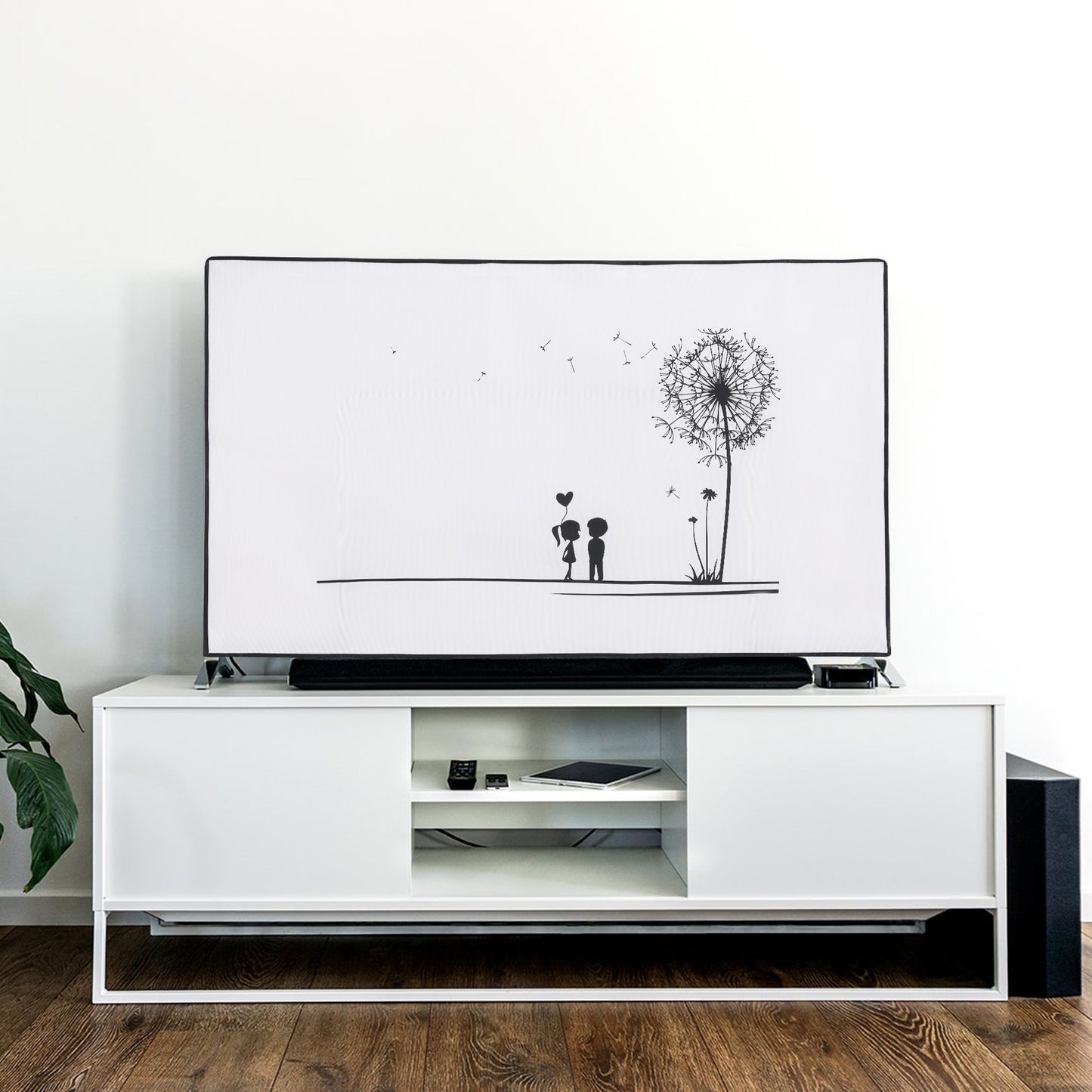kwmobile 55" TV Cover Indoor Television Sleeve Screen Protector Cover TV Screen Dust Cover TV Cover