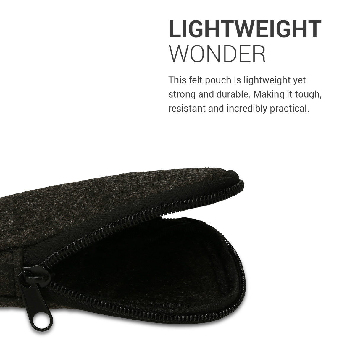 Magic Mouse 1 / 2 Pouch Dark Grey Felt