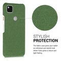 kwmobile Case Compatible with Google Pixel 4a - Cover - Fabric Cover Phone Case - Back Cover