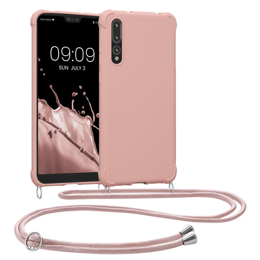 Huawei P20 Pro Necklace Phone Case Rose Pearl