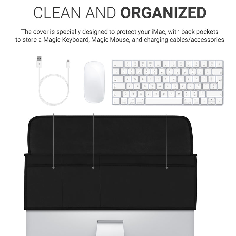 iMac 27" / iMac Pro 27" Case with Pocket for Magic Keyboard, Magic Mouse and Cable
