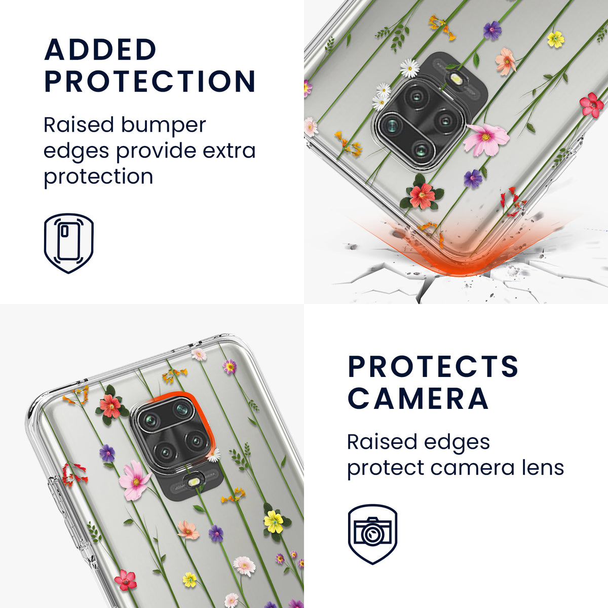 Clear Silicone Phone Case for Xiaomi Redmi Note 9S / 9 Pro / 9 Pro Max