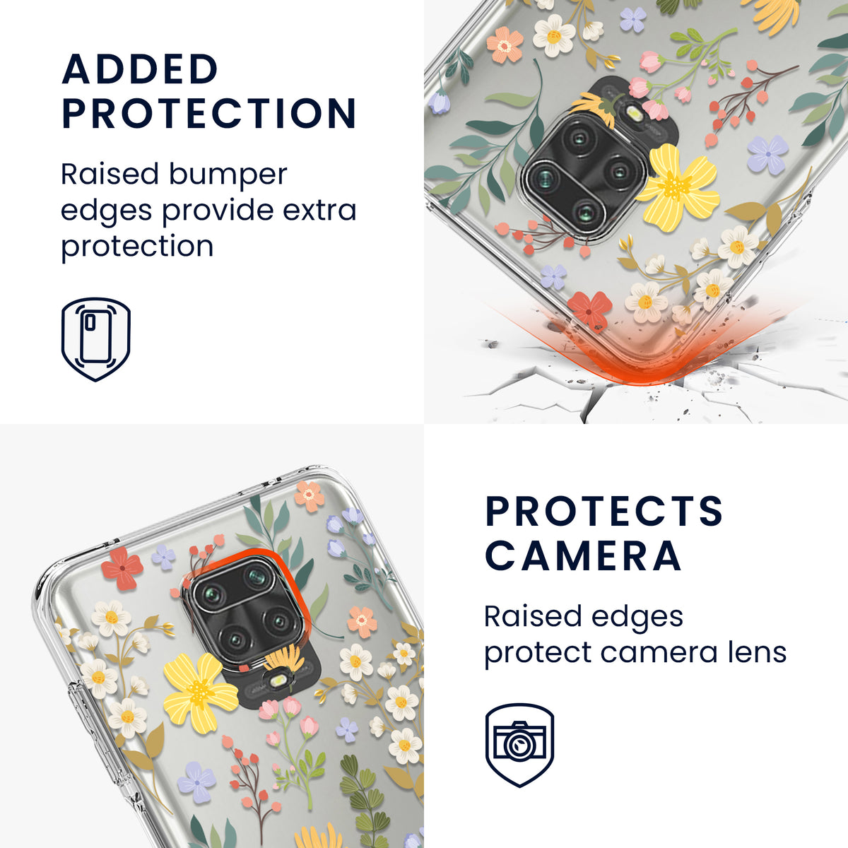 Clear Silicone Phone Case for Xiaomi Redmi Note 9S / 9 Pro / 9 Pro Max