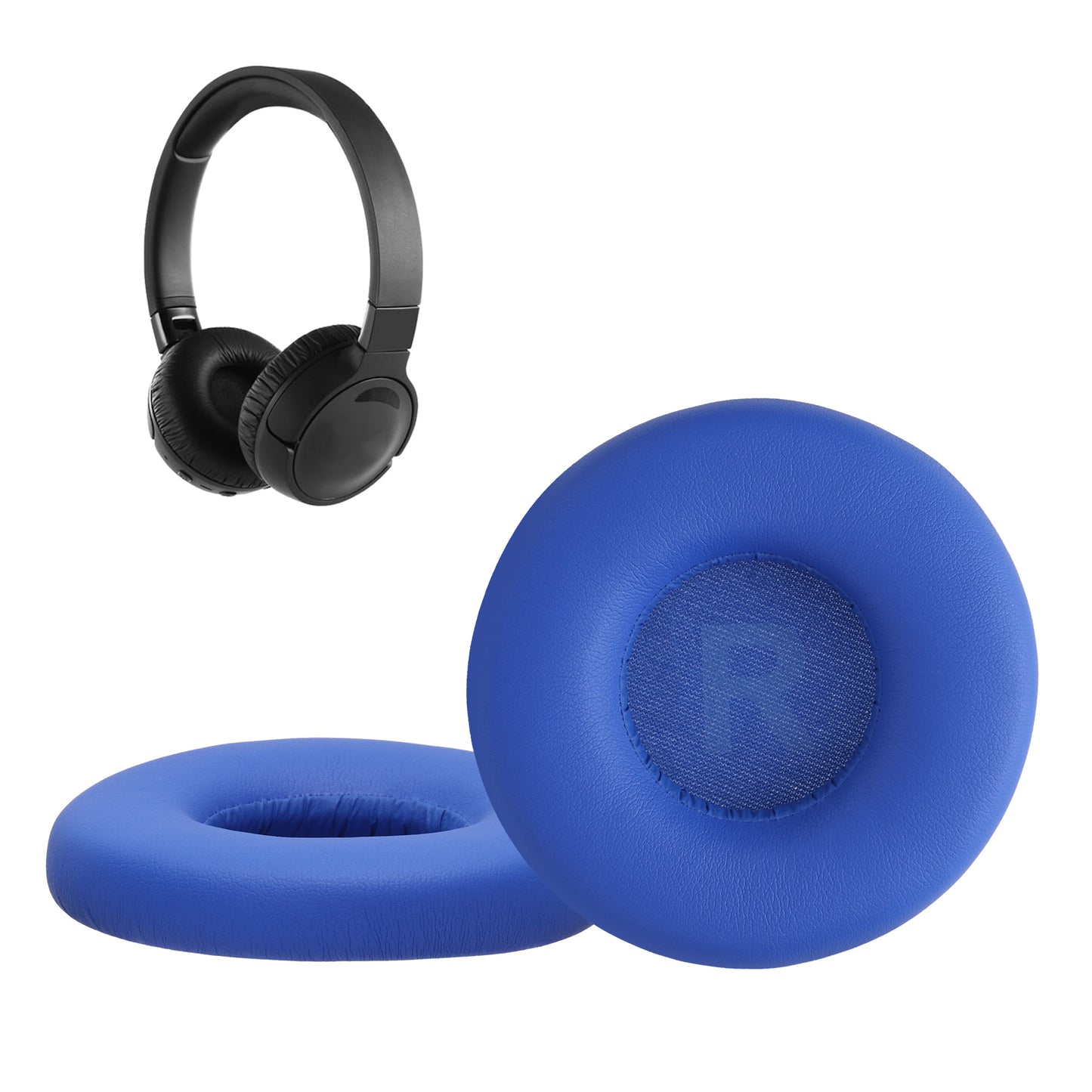kwmobile 2x Ohr Polster für JBL Tune 600 / 500BT / 510BT / 520BT / 450 Ohrpolster - Ersatz Ohrpolster - Kopfhörer Ersatzteile - Kopfhörer Ersatzpolster für Over Ear Headphones Blau  