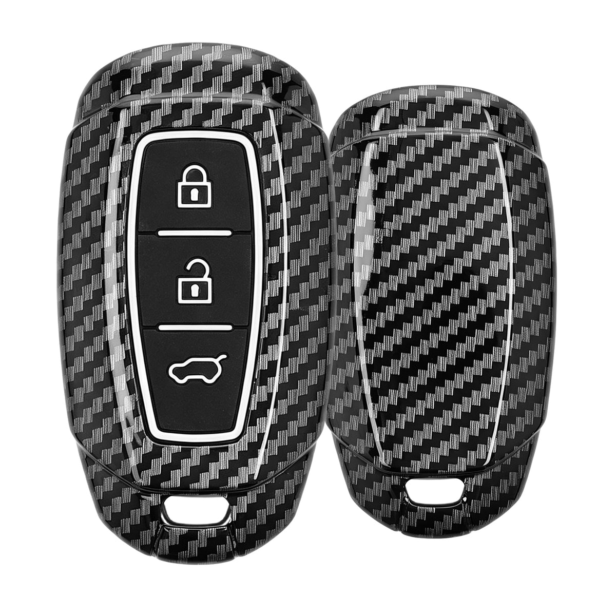 Hyundai 3-Button Keyless Go Hardcover Car Key Cover