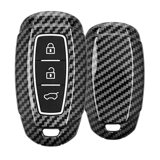 kwmobile Car Key Cover compatible with Hyundai 3-Button Car Key Keyless Go Hard Case Protective Cover Key Case