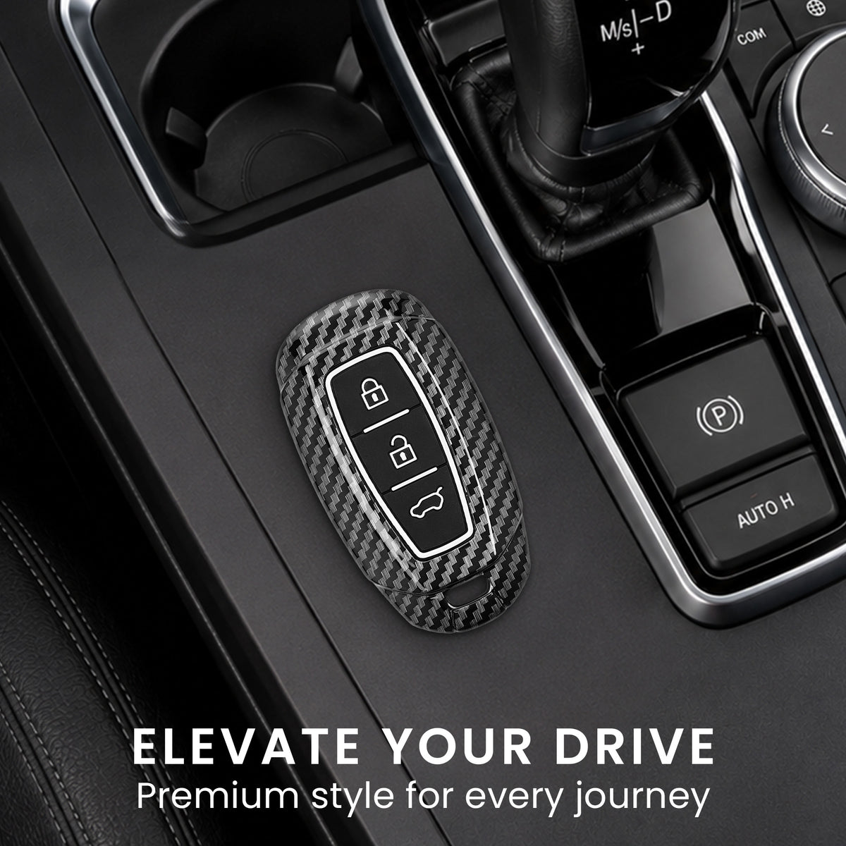 Hyundai 3-Button Keyless Go Hardcover Car Key Cover