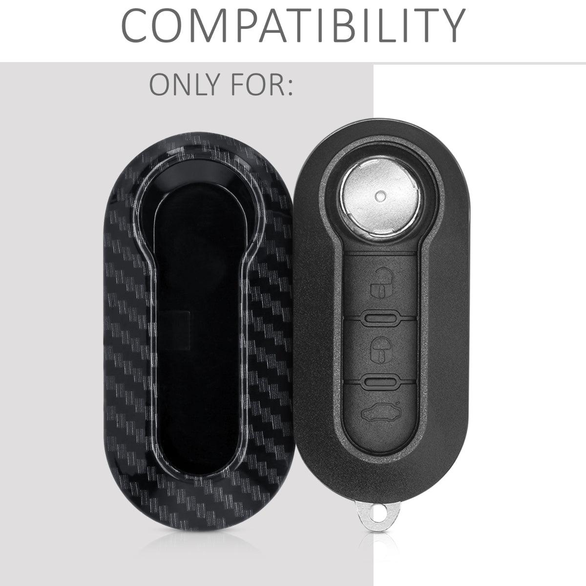 Fiat Lancia 3-Button Flip Car Key Cover