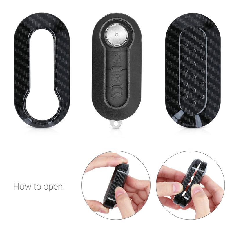 Fiat Lancia 3-Button Flip Car Key Cover