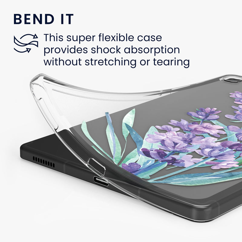 Clear Silicone Case for Samsung Galaxy Tab S6 Lite (2024/2022/2020)