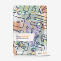 kwmobile Case Compatible with Samsung Galaxy Tab S6 Lite - Silicone Case - Tablet Cover Case - Lavender Turquoise Transparent