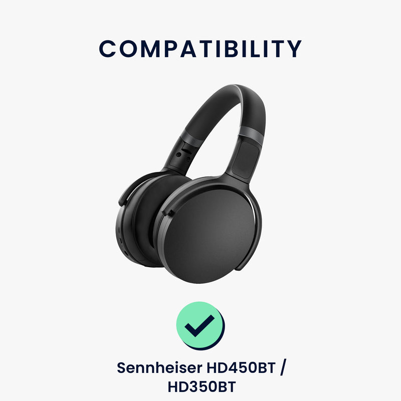kwmobile Ear Pads for Sennheiser HD450BT / HD350BT Earpads Replacement Headphone Spare Parts Headphone Replacement Pads for Over-Ear Headphones