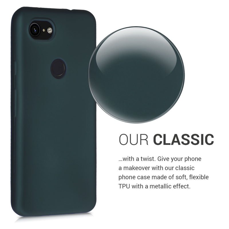kwmobile Phone Case for Google Pixel 3a Case - Silicone Case - Protective Cover