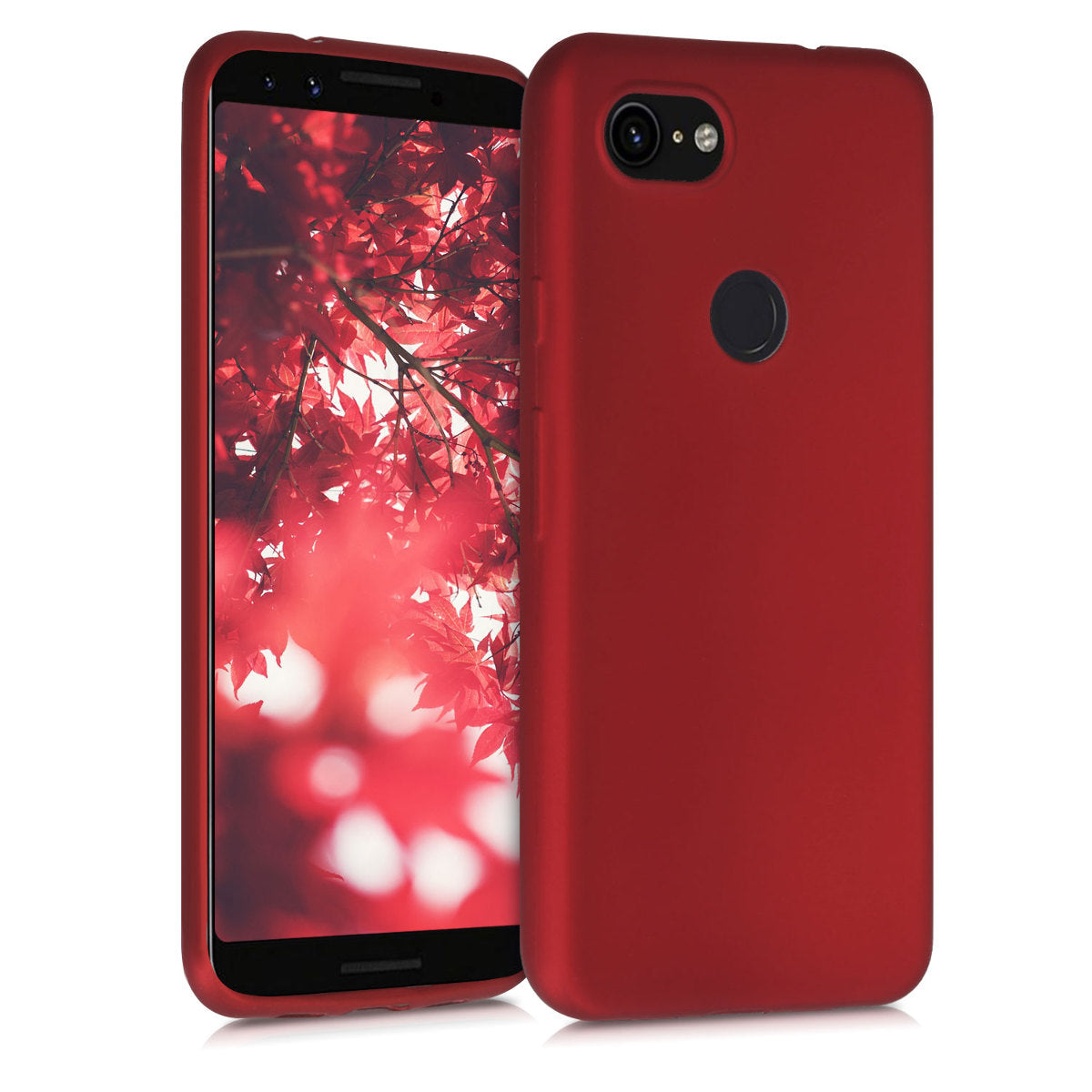 kwmobile Phone Case for Google Pixel 3a Case - Silicone Case - Protective Cover