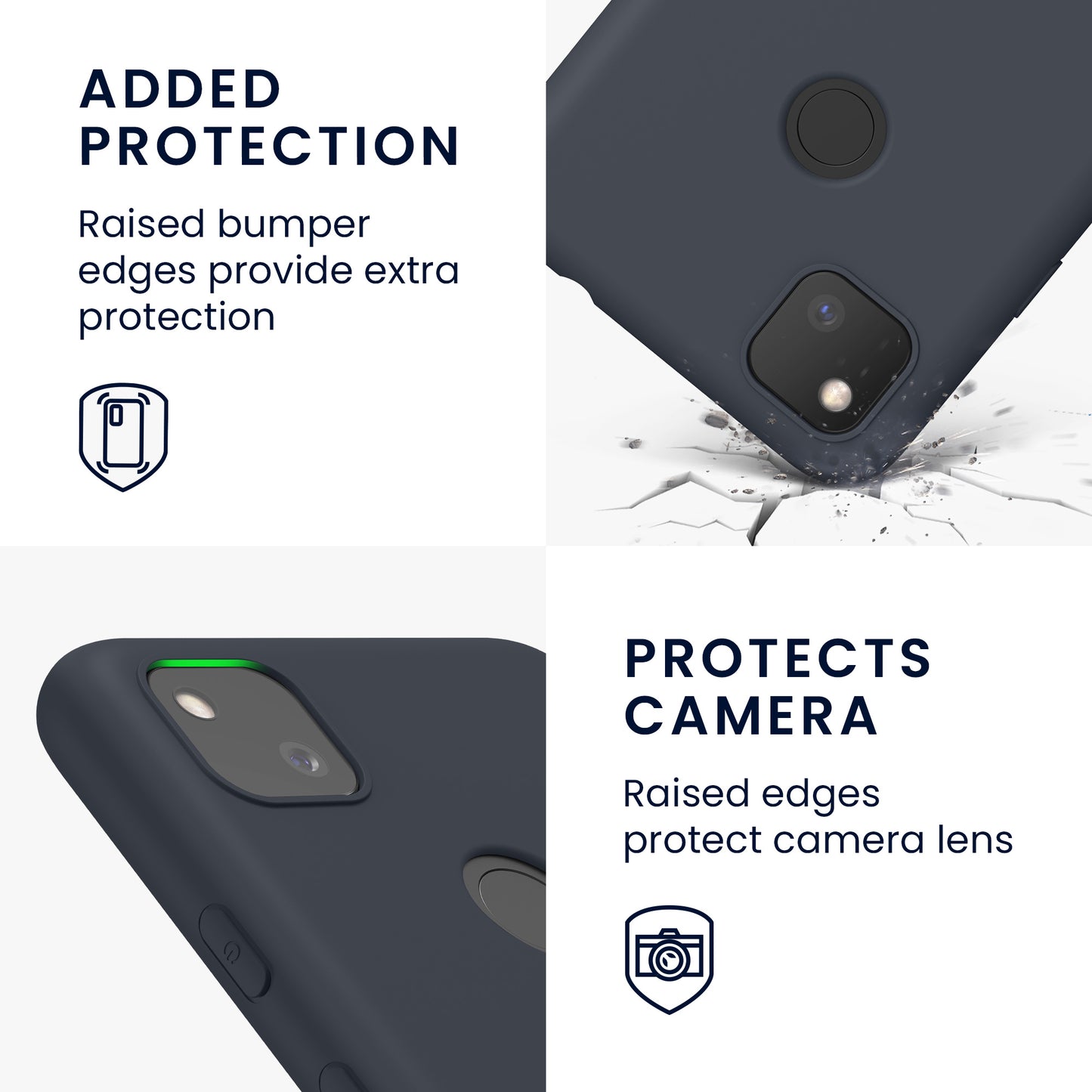 kwmobile Case for Google Pixel 4a Case Wireless Charging Protective Cover