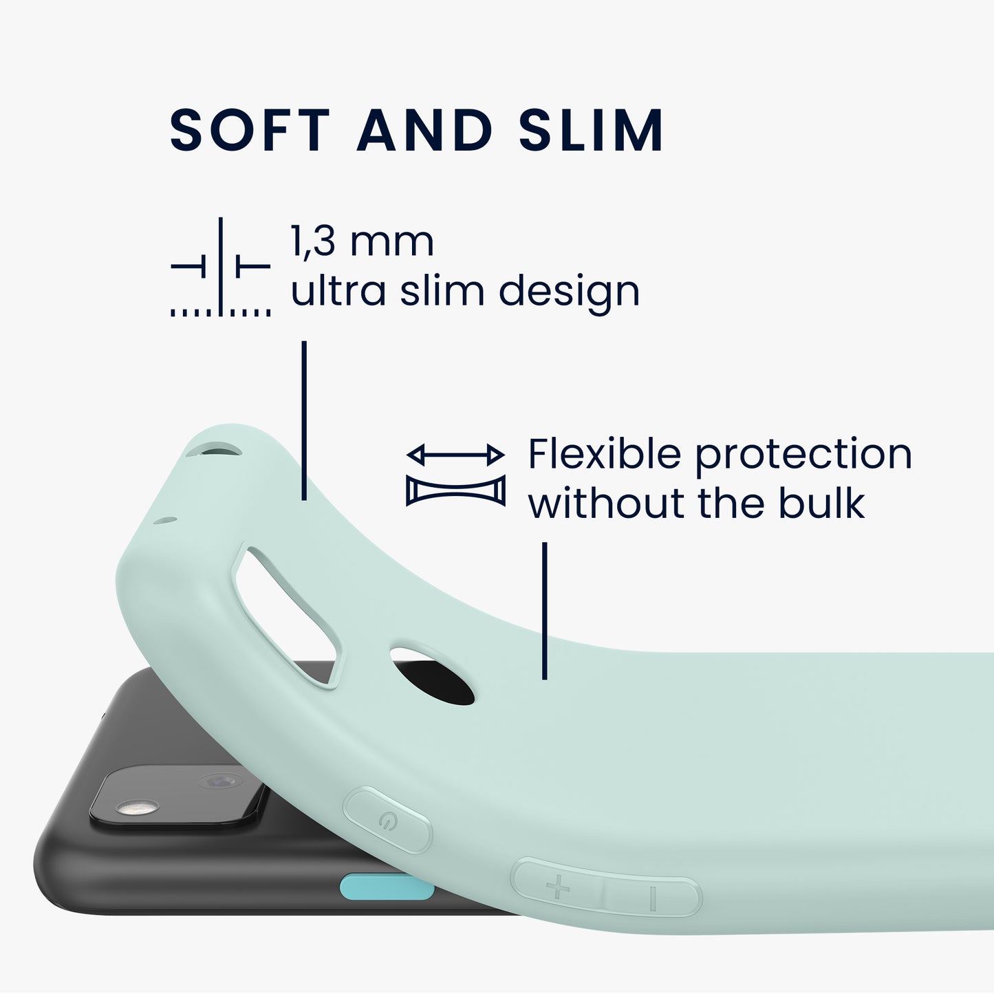 kwmobile Case for Google Pixel 4a Case Wireless Charging Protective Cover