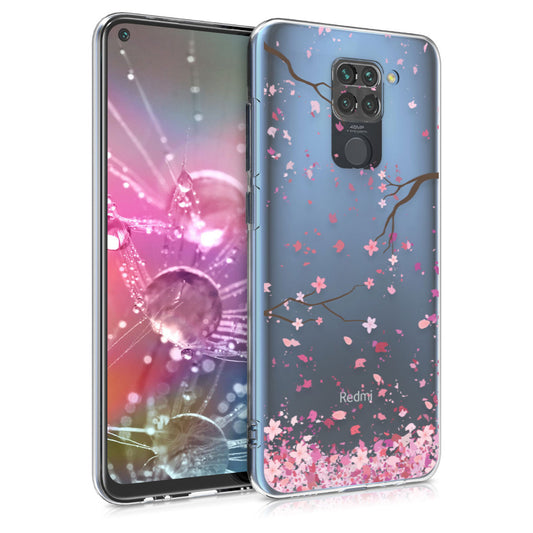 kwmobile Case Compatible with Xiaomi Redmi Note 9 - Transparent Silicone Case