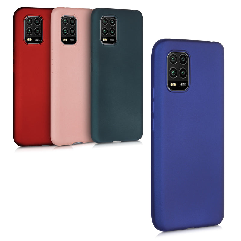 kwmobile Phone Case for Xiaomi Mi 10 Lite (5G) - Metallic Shimmering Silicone Case - Protective Cover