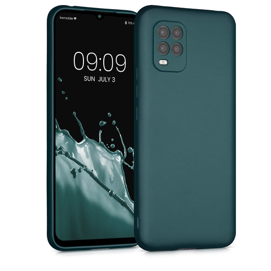 kwmobile Phone Case for Xiaomi Mi 10 Lite (5G) - Metallic Shimmering Silicone Case - Protective Cover