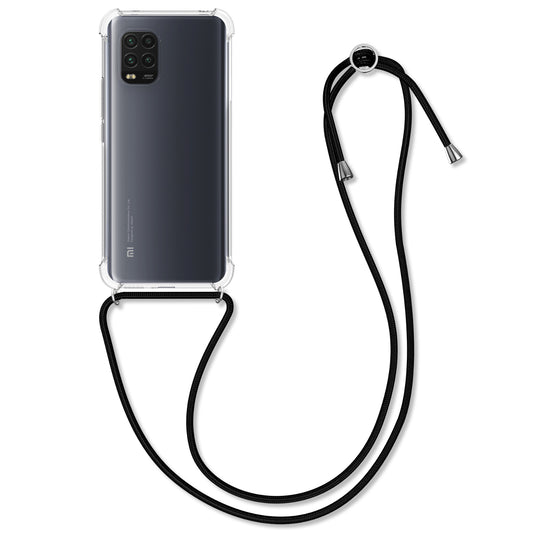kwmobile Necklace Case compatible with Xiaomi Mi 10 Lite (5G) - Silicone Cover with Lanyard - Strap Phone Case