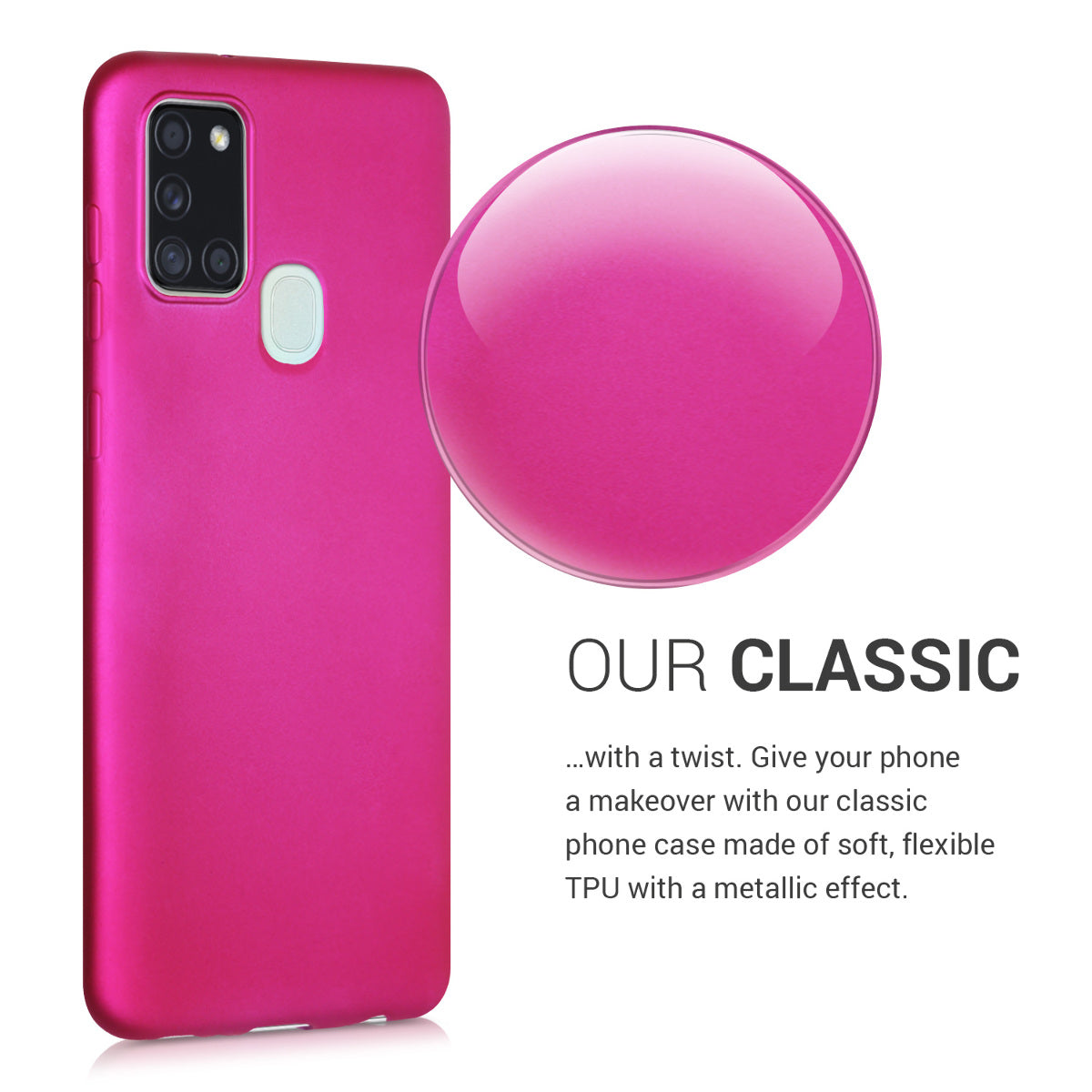 kwmobile Cell Phone Case for Samsung Galaxy A21s - Protective Cover