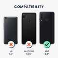 kwmobile Phone Case for Huawei Y6p Case Wireless Charging Protective Cover