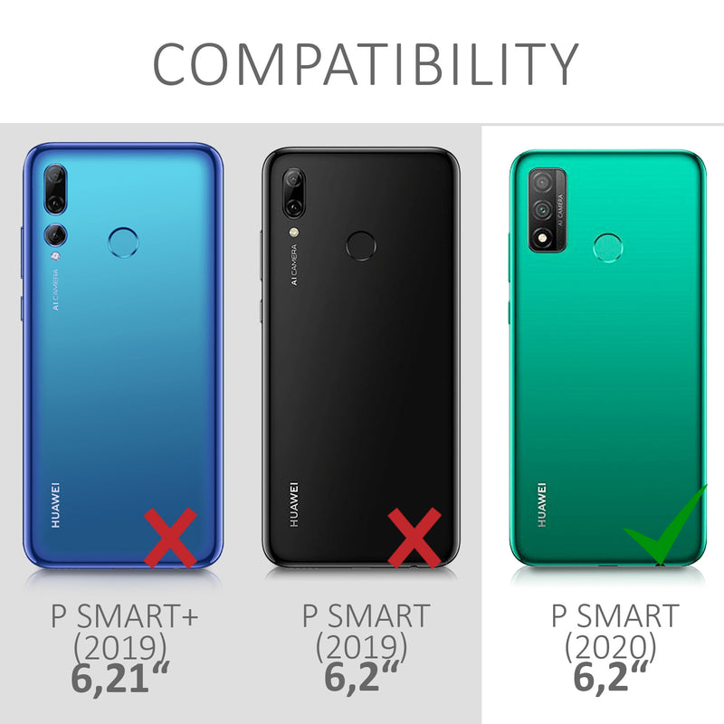 kwmobile Phone Case for Huawei P Smart (2020) Case - Wireless Charging - Protective Cover