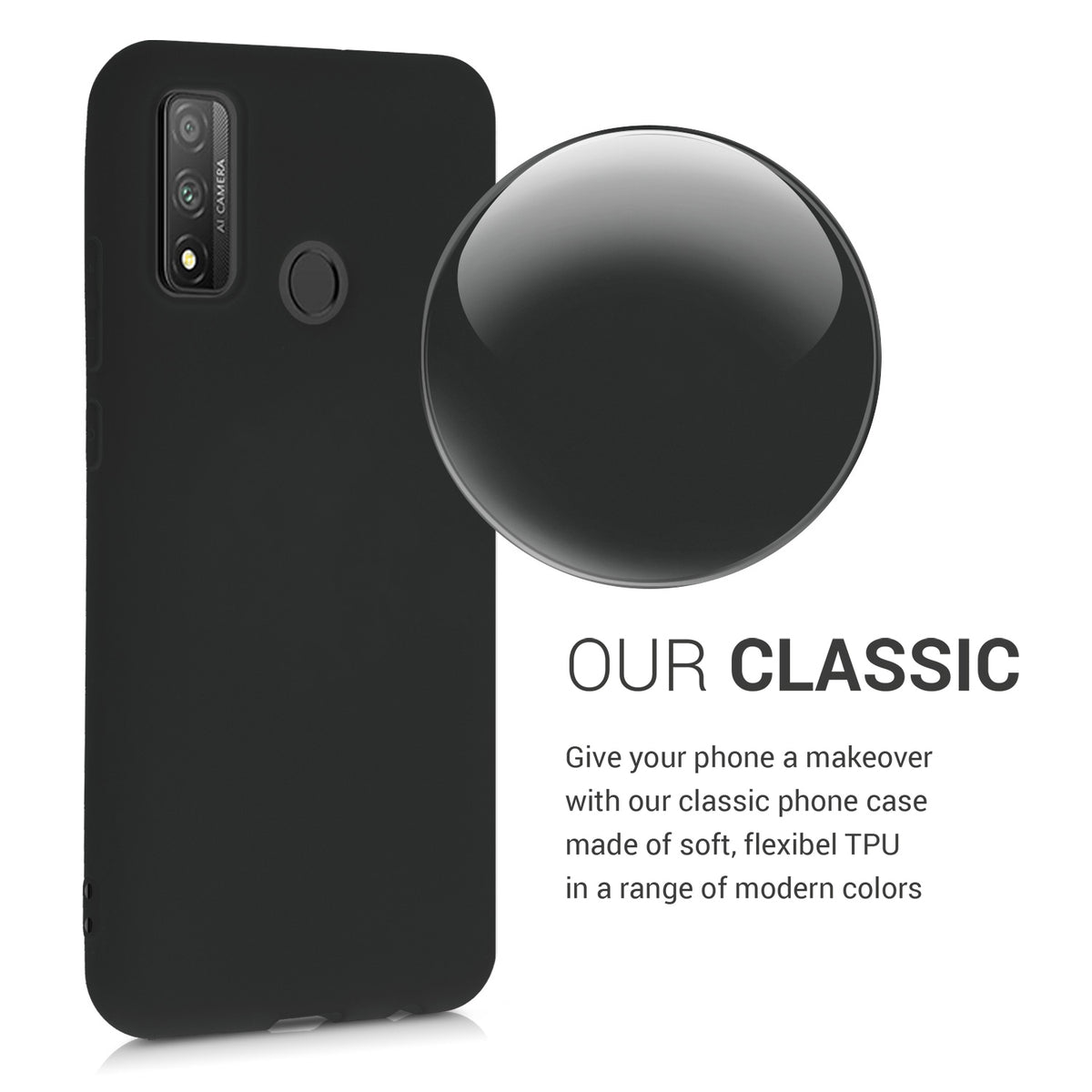 kwmobile Phone Case for Huawei P Smart (2020) Case - Wireless Charging - Protective Cover